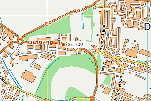 S25 3QU map - OS VectorMap District (Ordnance Survey) S25 3QU map - OS VectorMap District (Ordnance Survey)