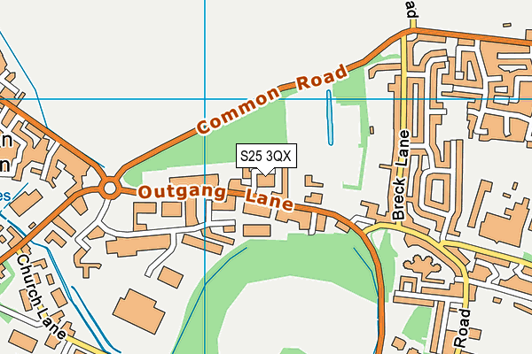 S25 3QX map - OS VectorMap District (Ordnance Survey) S25 3QX map - OS VectorMap District (Ordnance Survey)