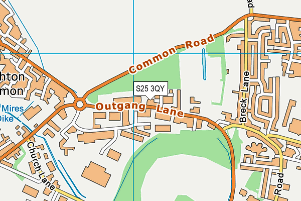 S25 3QY map - OS VectorMap District (Ordnance Survey) S25 3QY map - OS VectorMap District (Ordnance Survey)