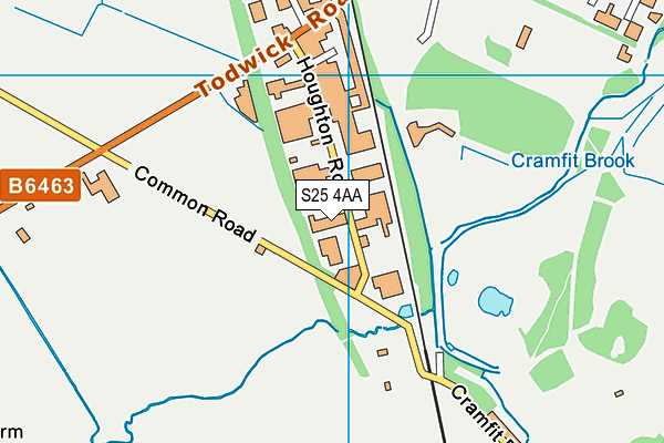 S25 4AA map - OS VectorMap District (Ordnance Survey) S25 4AA map - OS VectorMap District (Ordnance Survey)