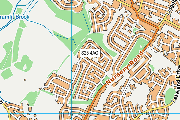 S25 4AQ map - OS VectorMap District (Ordnance Survey) S25 4AQ map - OS VectorMap District (Ordnance Survey)