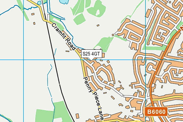 S25 4GT map - OS VectorMap District (Ordnance Survey) S25 4GT map - OS VectorMap District (Ordnance Survey)