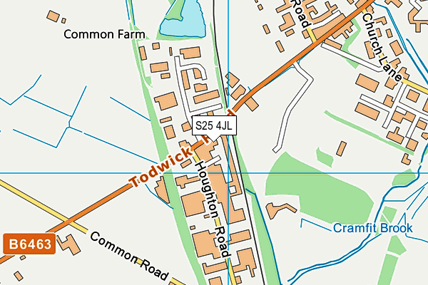 S25 4JL map - OS VectorMap District (Ordnance Survey) S25 4JL map - OS VectorMap District (Ordnance Survey)