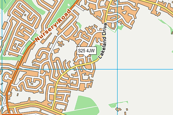 S25 4JW map - OS VectorMap District (Ordnance Survey) S25 4JW map - OS VectorMap District (Ordnance Survey)