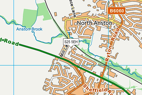 S25 5EH map - OS VectorMap District (Ordnance Survey) S25 5EH map - OS VectorMap District (Ordnance Survey)
