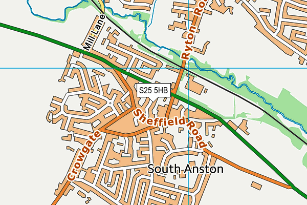 S25 5HB map - OS VectorMap District (Ordnance Survey) S25 5HB map - OS VectorMap District (Ordnance Survey)