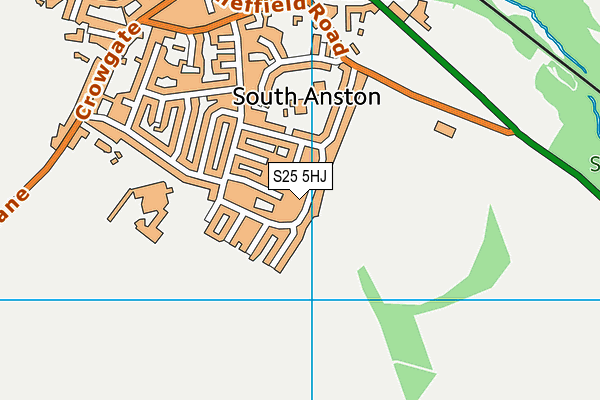 S25 5HJ map - OS VectorMap District (Ordnance Survey) S25 5HJ map - OS VectorMap District (Ordnance Survey)