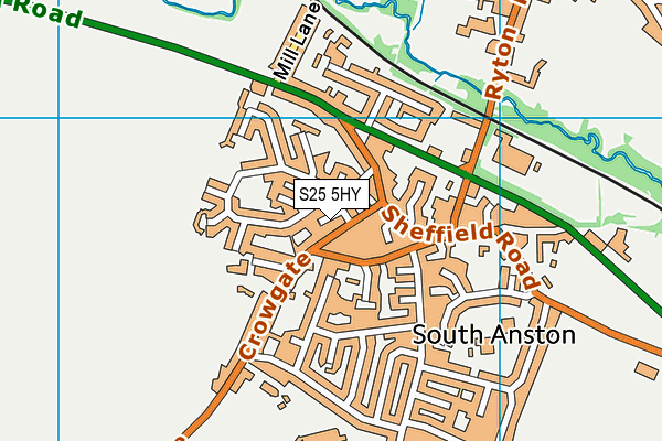 S25 5HY map - OS VectorMap District (Ordnance Survey) S25 5HY map - OS VectorMap District (Ordnance Survey)