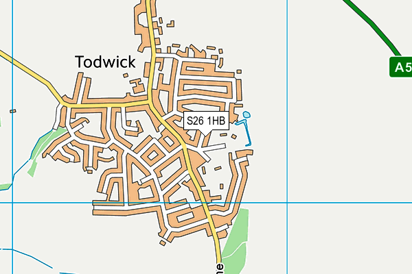 S26 1HB map - OS VectorMap District (Ordnance Survey) S26 1HB map - OS VectorMap District (Ordnance Survey)