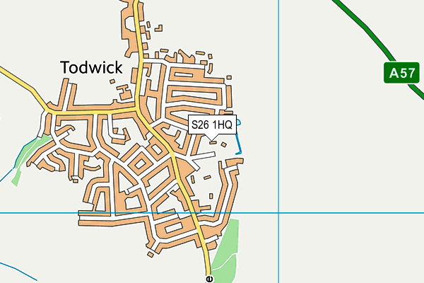 S26 1HQ map - OS VectorMap District (Ordnance Survey) S26 1HQ map - OS VectorMap District (Ordnance Survey)