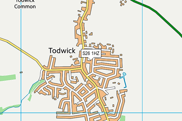 S26 1HZ map - OS VectorMap District (Ordnance Survey) S26 1HZ map - OS VectorMap District (Ordnance Survey)