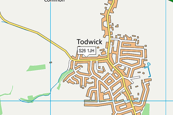 S26 1JH map - OS VectorMap District (Ordnance Survey) S26 1JH map - OS VectorMap District (Ordnance Survey)