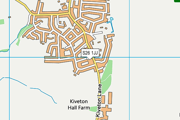 S26 1JJ map - OS VectorMap District (Ordnance Survey) S26 1JJ map - OS VectorMap District (Ordnance Survey)