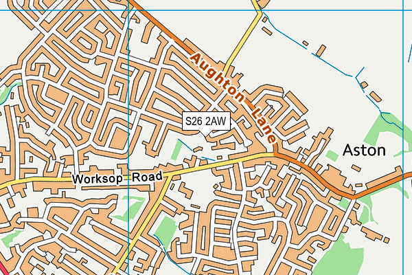 S26 2AW map - OS VectorMap District (Ordnance Survey) S26 2AW map - OS VectorMap District (Ordnance Survey)