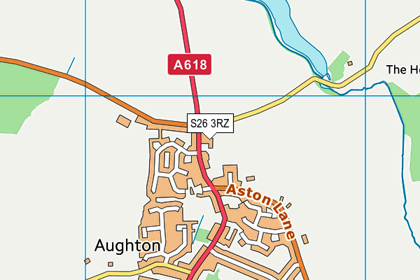 S26 3RZ map - OS VectorMap District (Ordnance Survey) S26 3RZ map - OS VectorMap District (Ordnance Survey)