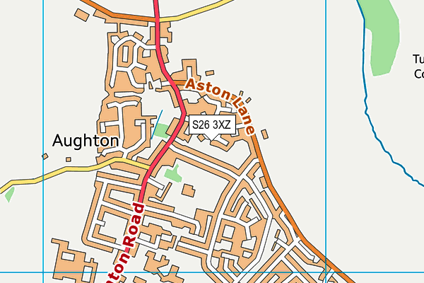 S26 3XZ map - OS VectorMap District (Ordnance Survey)