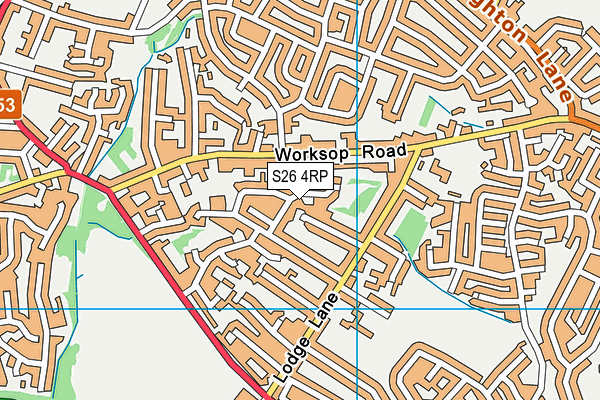 S26 4RP map - OS VectorMap District (Ordnance Survey) S26 4RP map - OS VectorMap District (Ordnance Survey)