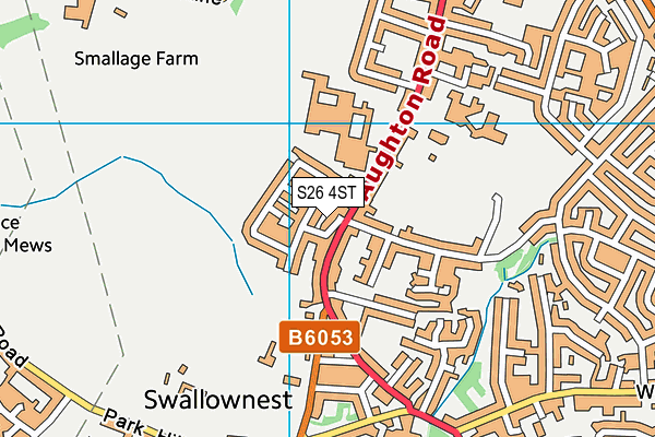 S26 4ST map - OS VectorMap District (Ordnance Survey) S26 4ST map - OS VectorMap District (Ordnance Survey)