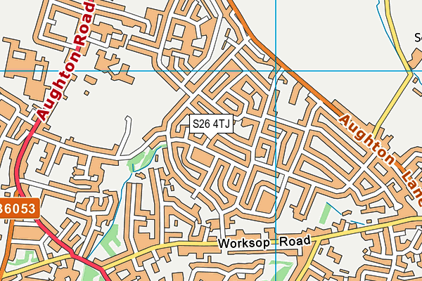 S26 4TJ map - OS VectorMap District (Ordnance Survey) S26 4TJ map - OS VectorMap District (Ordnance Survey)