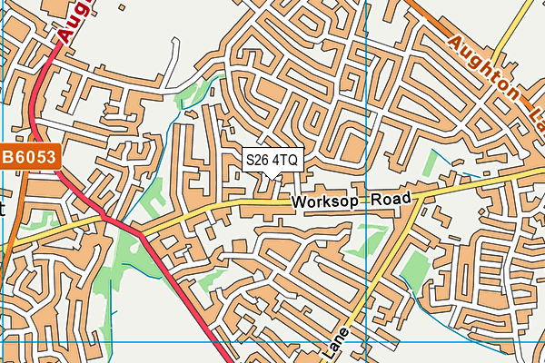 S26 4TQ map - OS VectorMap District (Ordnance Survey) S26 4TQ map - OS VectorMap District (Ordnance Survey)