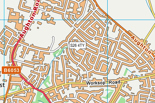 S26 4TY map - OS VectorMap District (Ordnance Survey) S26 4TY map - OS VectorMap District (Ordnance Survey)