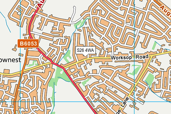 S26 4WA map - OS VectorMap District (Ordnance Survey) S26 4WA map - OS VectorMap District (Ordnance Survey)