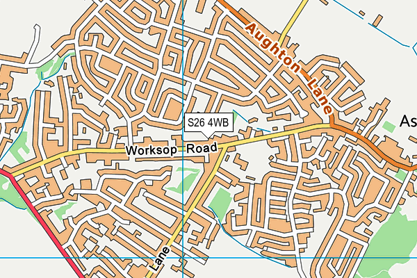 S26 4WB map - OS VectorMap District (Ordnance Survey) S26 4WB map - OS VectorMap District (Ordnance Survey)