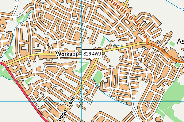 S26 4WJ map - OS VectorMap District (Ordnance Survey) S26 4WJ map - OS VectorMap District (Ordnance Survey)