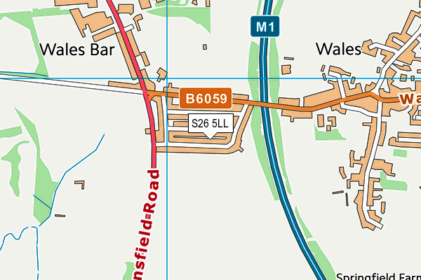 S26 5LL map - OS VectorMap District (Ordnance Survey) S26 5LL map - OS VectorMap District (Ordnance Survey)