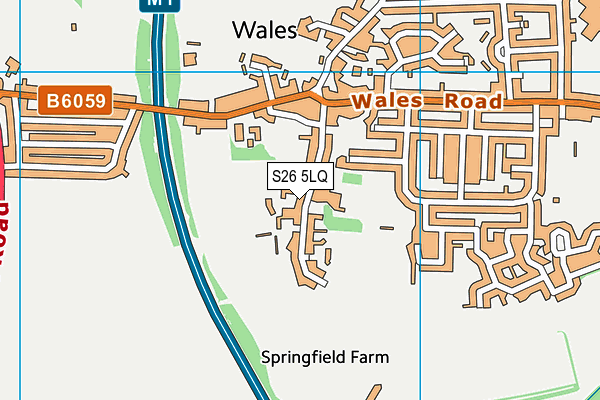 S26 5LQ map - OS VectorMap District (Ordnance Survey) S26 5LQ map - OS VectorMap District (Ordnance Survey)