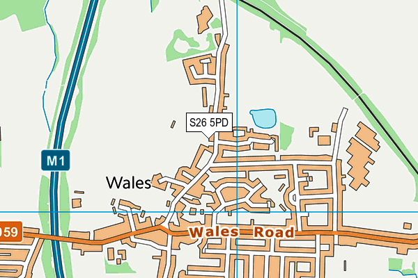 S26 5PD map - OS VectorMap District (Ordnance Survey) S26 5PD map - OS VectorMap District (Ordnance Survey)