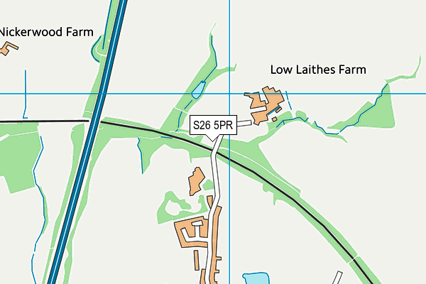 S26 5PR map - OS VectorMap District (Ordnance Survey) S26 5PR map - OS VectorMap District (Ordnance Survey)