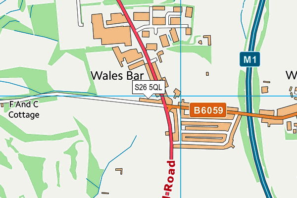 S26 5QL map - OS VectorMap District (Ordnance Survey) S26 5QL map - OS VectorMap District (Ordnance Survey)