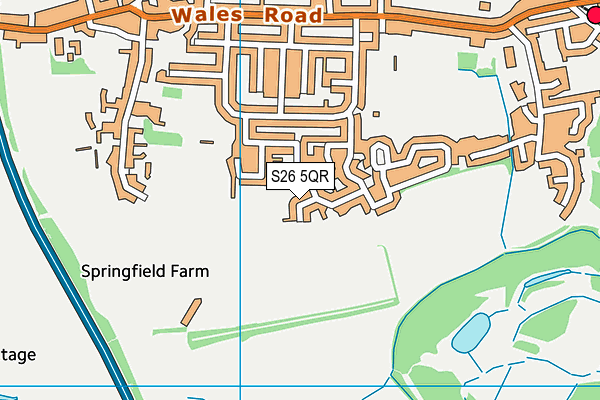 S26 5QR map - OS VectorMap District (Ordnance Survey) S26 5QR map - OS VectorMap District (Ordnance Survey)