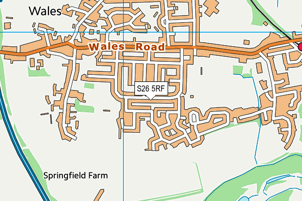 S26 5RF map - OS VectorMap District (Ordnance Survey) S26 5RF map - OS VectorMap District (Ordnance Survey)