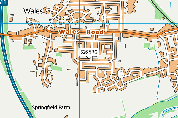S26 5RG map - OS VectorMap District (Ordnance Survey) S26 5RG map - OS VectorMap District (Ordnance Survey)