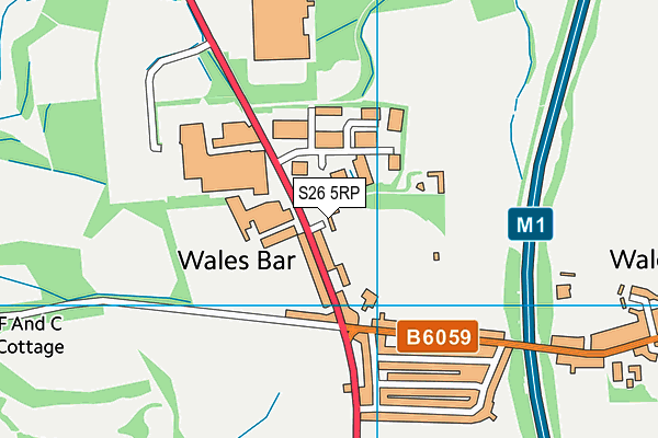 S26 5RP map - OS VectorMap District (Ordnance Survey) S26 5RP map - OS VectorMap District (Ordnance Survey)