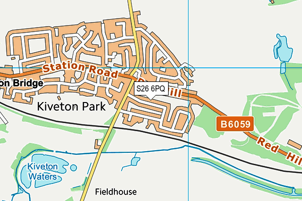 S26 6PQ map - OS VectorMap District (Ordnance Survey)