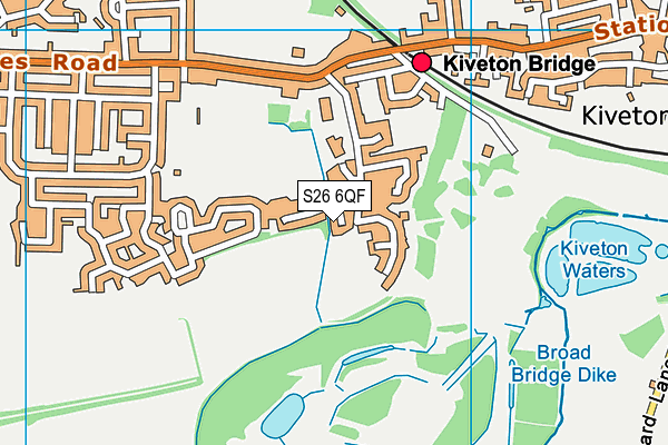 S26 6QF map - OS VectorMap District (Ordnance Survey) S26 6QF map - OS VectorMap District (Ordnance Survey)