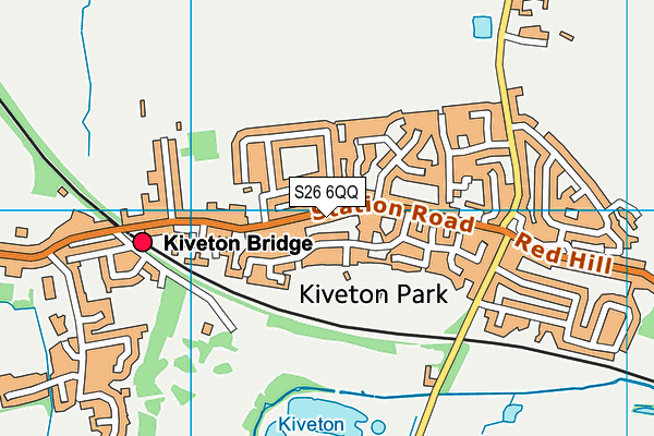 S26 6QQ map - OS VectorMap District (Ordnance Survey)