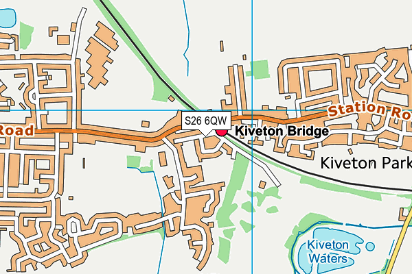 S26 6QW map - OS VectorMap District (Ordnance Survey) S26 6QW map - OS VectorMap District (Ordnance Survey)