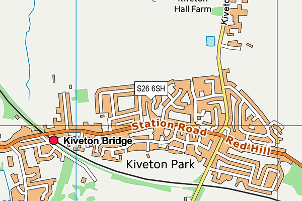 S26 6SH map - OS VectorMap District (Ordnance Survey) S26 6SH map - OS VectorMap District (Ordnance Survey)