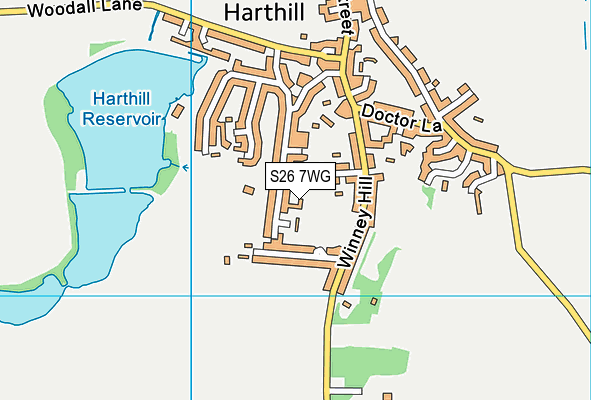 S26 7WG map - OS VectorMap District (Ordnance Survey) S26 7WG map - OS VectorMap District (Ordnance Survey)