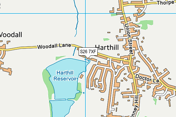 S26 7XF map - OS VectorMap District (Ordnance Survey) S26 7XF map - OS VectorMap District (Ordnance Survey)
