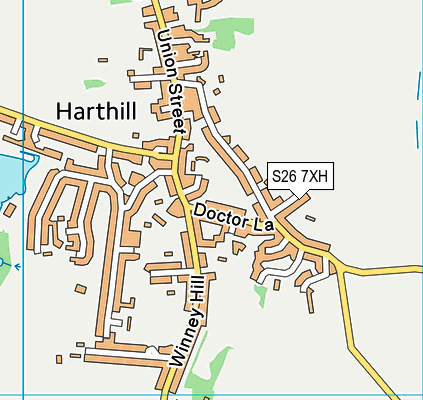 S26 7XH map - OS VectorMap District (Ordnance Survey) S26 7XH map - OS VectorMap District (Ordnance Survey)