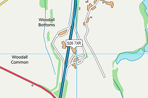 S26 7XR map - OS VectorMap District (Ordnance Survey) S26 7XR map - OS VectorMap District (Ordnance Survey)