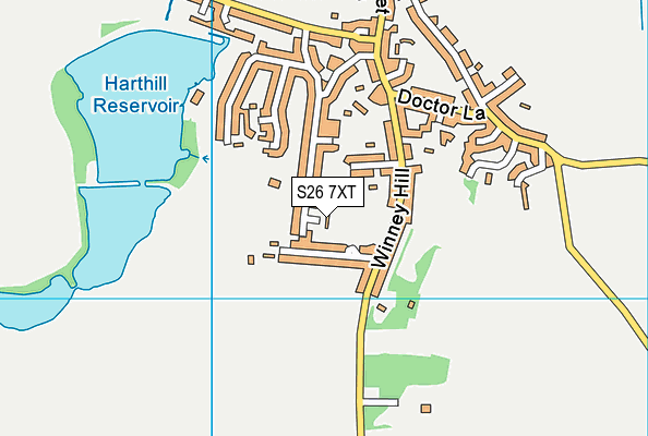 S26 7XT map - OS VectorMap District (Ordnance Survey) S26 7XT map - OS VectorMap District (Ordnance Survey)