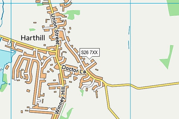 S26 7XX map - OS VectorMap District (Ordnance Survey) S26 7XX map - OS VectorMap District (Ordnance Survey)