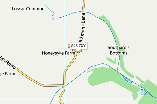 S26 7XY map - OS VectorMap District (Ordnance Survey) S26 7XY map - OS VectorMap District (Ordnance Survey)