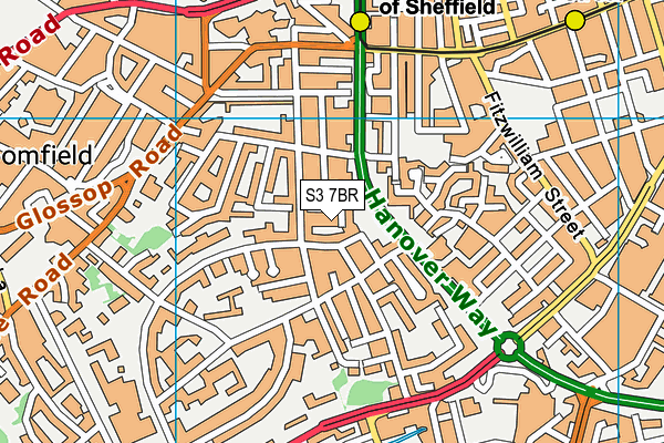 S3 7BR map - OS VectorMap District (Ordnance Survey) S3 7BR map - OS VectorMap District (Ordnance Survey)